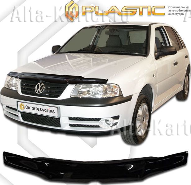 Дефлектор СА Пластик для капота (Classic черный) Volkswagen Pointer 1999-2006. Артикул 2010010101695