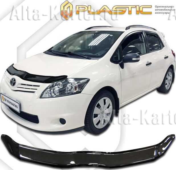Дефлектор СА Пластик для капота (Classic черный) Toyota Auris 2010-2012. Артикул 2010010111052