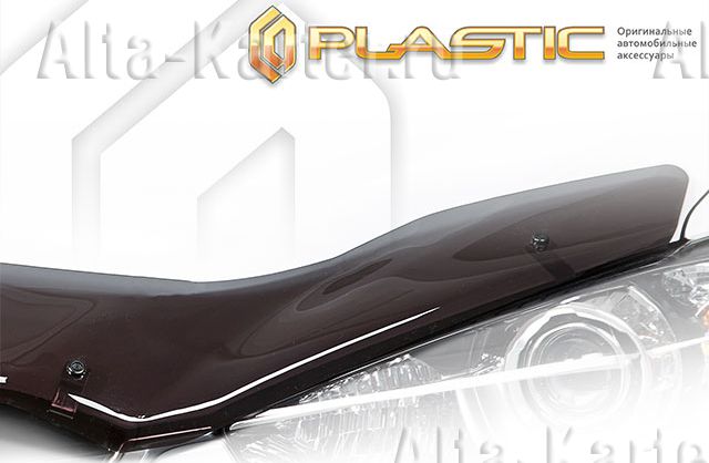 Дефлектор СА Пластик для капота (Classic черный) для Mitsubishi Pajero IO H66-H77 1998-2007. Артикул 2010010302801