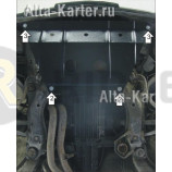 Защита Мотодор для картера Audi 100 C3 1982-1990. Артикул 00103