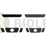 Защитная сетка и зимняя заглушка решеток радиатора и переднего бампера Nissan Pathfinder 2011-2013 (R51 рестайлинг)