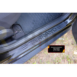 Накладки на внутренние пороги дверей (Вариант 2) передних дверей (2 шт.) Nissan Terrano 2014-2015