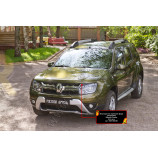 Накладки на передние фары (реснички) Renault Duster 2015- (I рестайлинг)