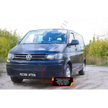 Защитная сетка решетки переднего бампера Volkswagen Multivan (T5 рестайлинг) 2009-2015