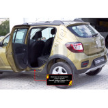 Накладки на внутренние пороги дверей Renault Sandero Stepway 2014-2017 (II дорестайлинг)