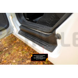 Накладки на внутренние пороги дверей задних дверей (2 шт.) Lada (ВАЗ) Granta лифтбек 2018- (I рестайлинг)