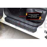 Накладки на внутренние пороги задних дверей (2шт.) Volkswagen Tiguan 2011-2015