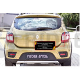 Накладки на задние фонари(реснички) Renault Sandero Stepway 2014-2017 (II дорестайлинг)