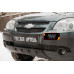 Защитная сетка и заглушка решетки радиатора Chevrolet Niva Bertone 2009-