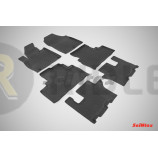 Резиновые коврики с высоким бортом для KIA Sorento Prime (3 ряда) 2015 по наст. вр.