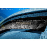 Дефлектор REIN прямой без лого для окон (накладной скотч 3М) (2 шт.) Mercedes-Benz Axor 2001 по наст. вр. Дымчатый. Артикул REINWV876wl