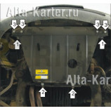 Защита Мотодор для картера Audi 100 C4 1990-1997. Артикул 00110