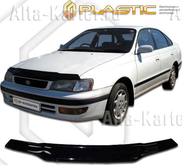 Дефлектор СА Пластик для капота (Classic черный) для Toyota Carina E T19Х седан 1992-1997. Артикул 2010010106751