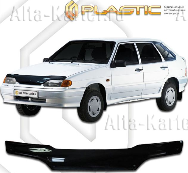 Дефлектор СА Пластик для капота (Classic черный) ВАЗ Lada 2114 хэтчбэк 2001-2013. Артикул 2010010106515
