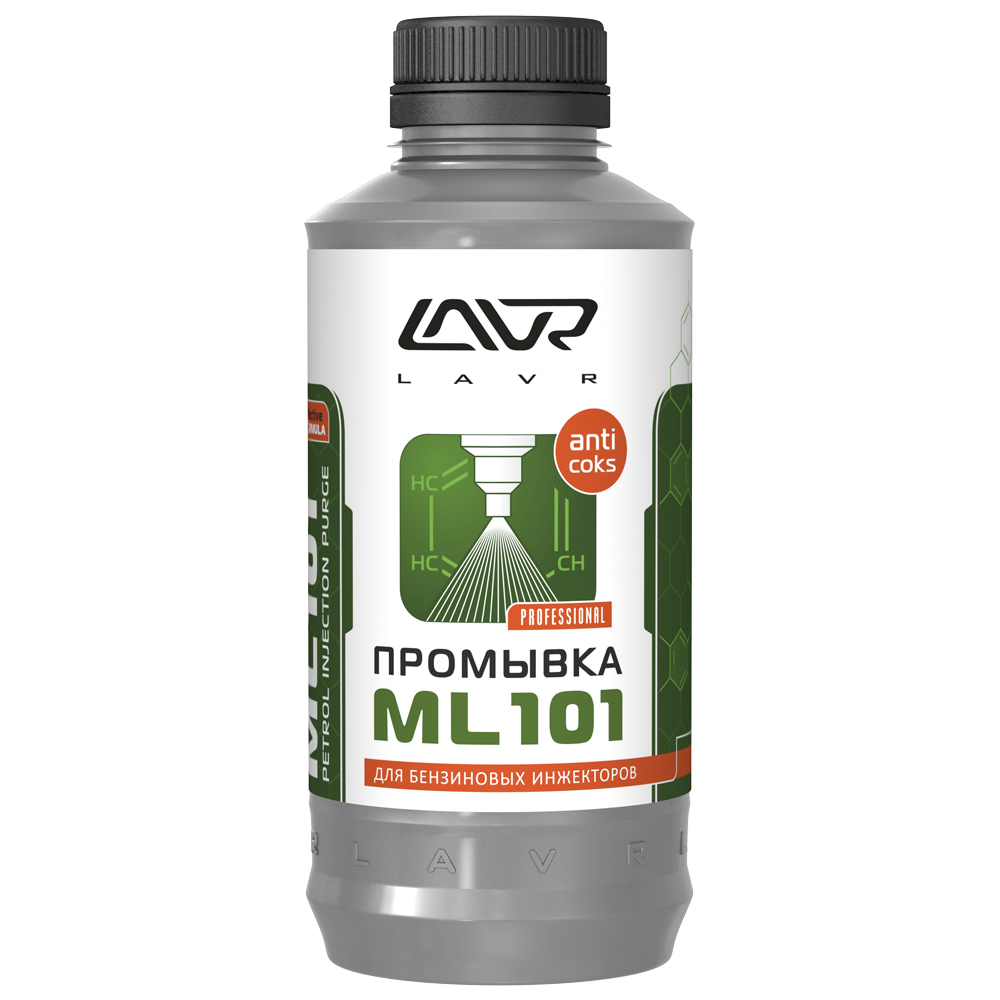 Промывка систем впрыска бензиновых двигателей ML101 'С раскоксовывающим действием' LAVR Petrol Injection purge with anti coks action 1000мл Промывка систем впрыска бензиновых двигателей ML101 'С раскоксовывающим действием' LAVR Petrol Injection purge with anti coks action 1000мл