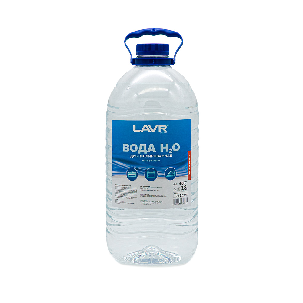 Вода дистиллированная LAVR 3,8л