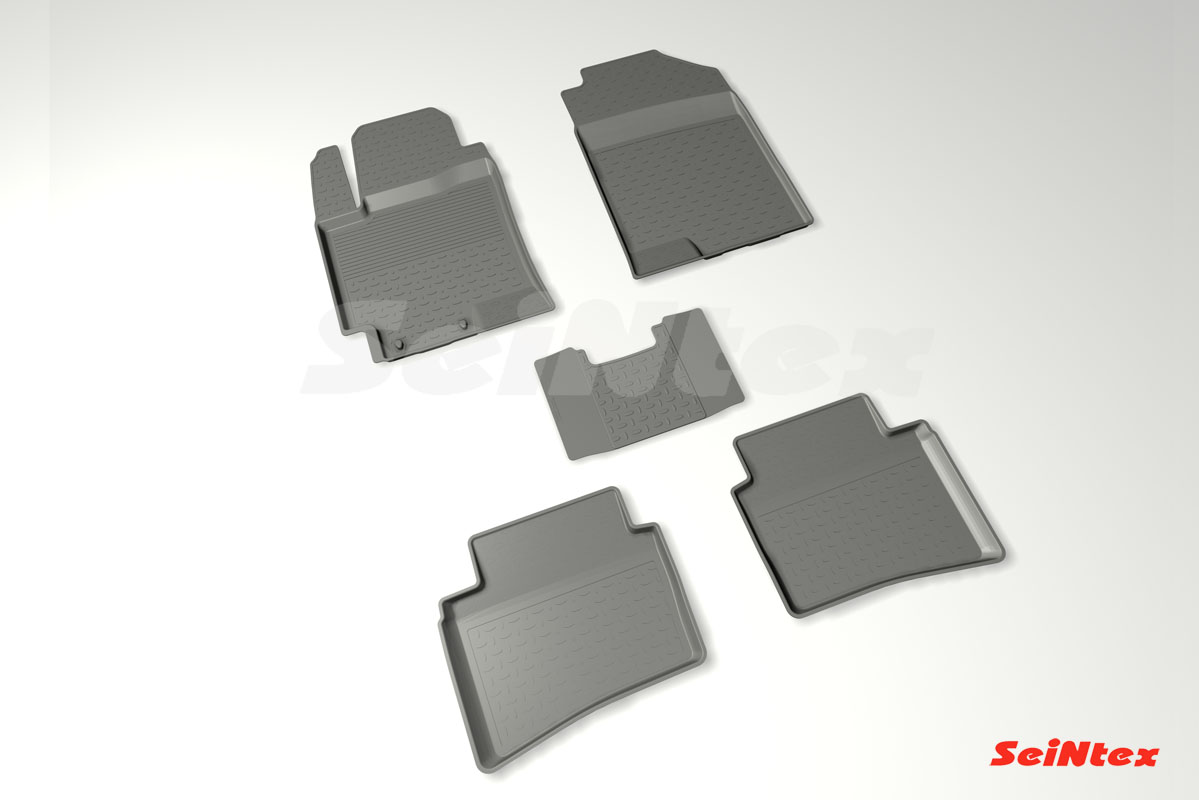 Резиновые коврики с высоким бортом для KIA Rio IV 2017 по наст. вр. Резиновые коврики с высоким бортом для KIA Rio IV 2017 по наст. вр.