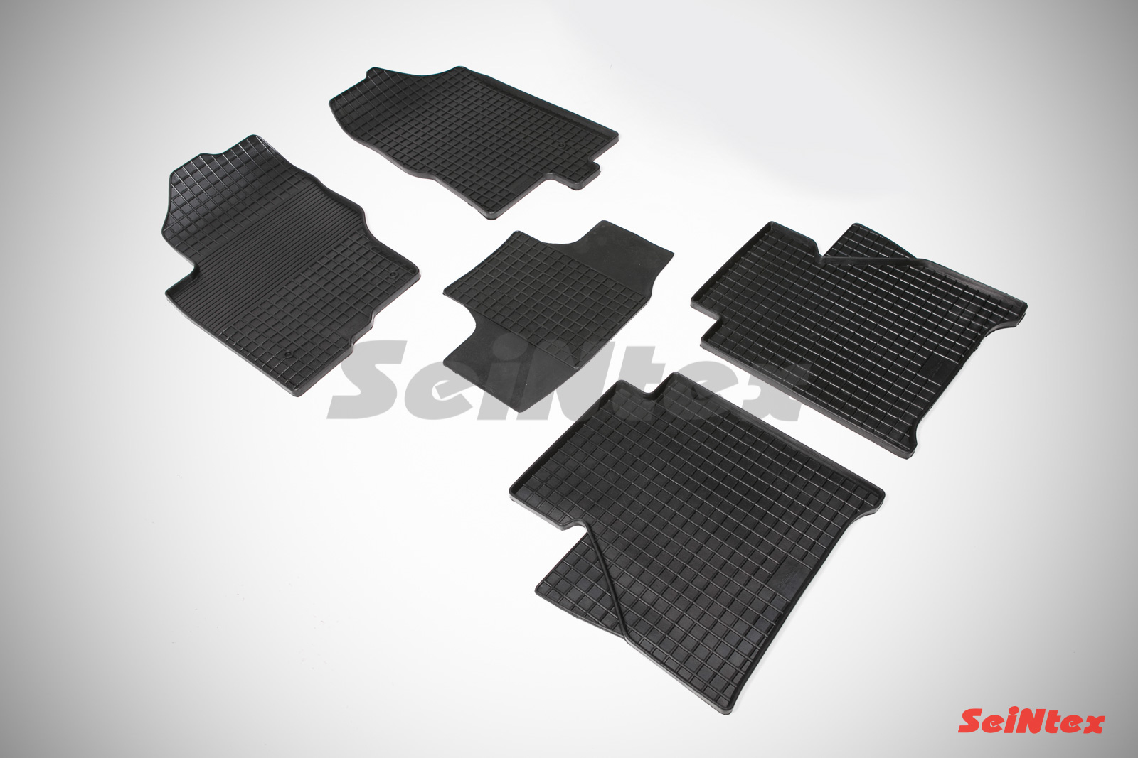 Резиновые коврики Сетка для Nissan Navara III (комплектация LUX c АКПП) 2004-2015