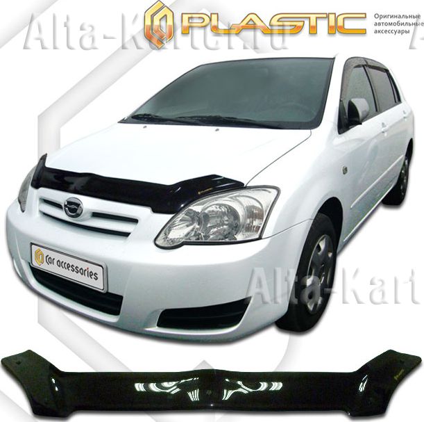 Дефлектор СА Пластик для капота (Classic черный) Toyota Corolla Runx 2004-2007. Артикул 2010010104450