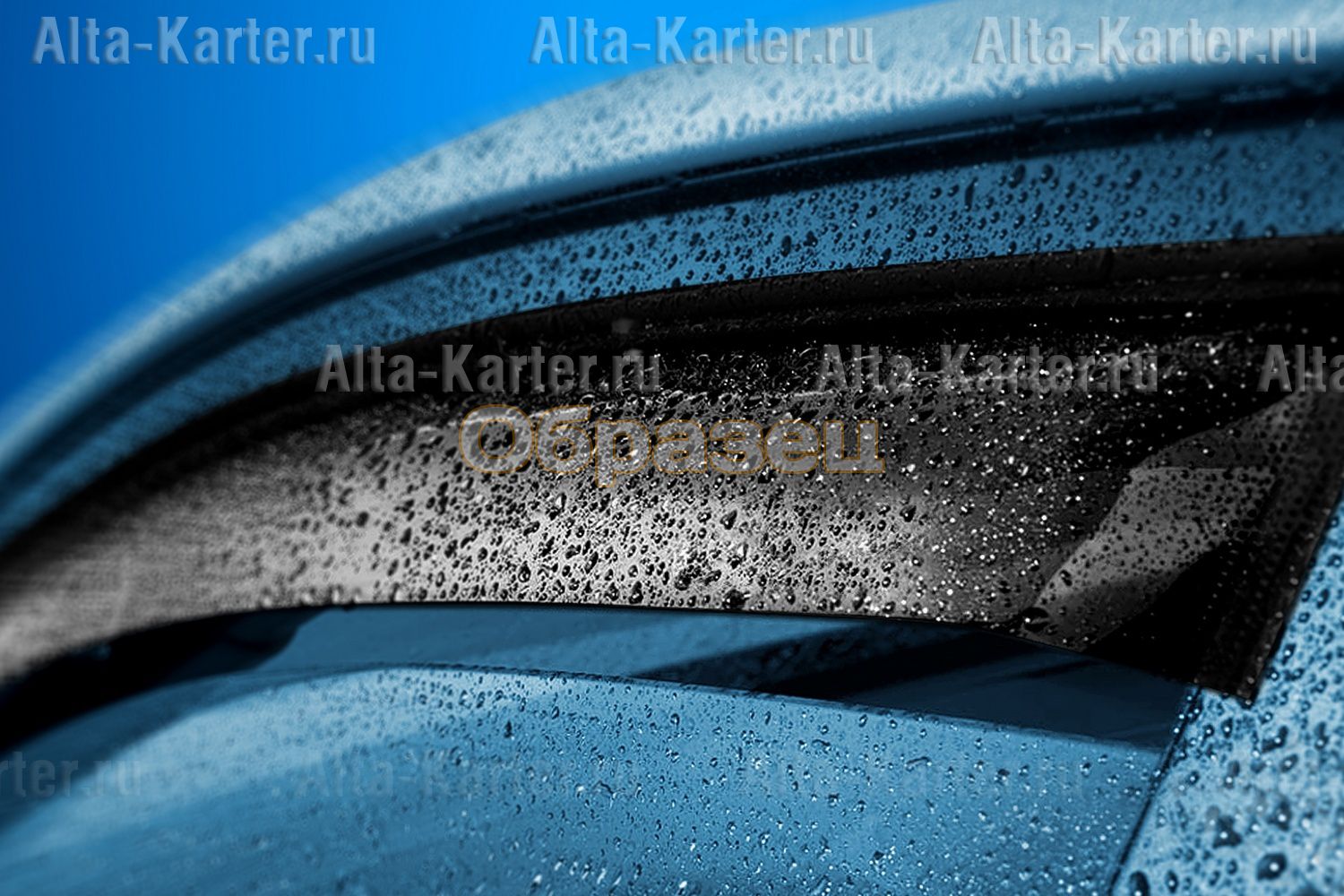 Дефлектор REIN прямой без лого для окон (накладной скотч 3М) (2 шт.) Volvo FH 12 1993-2013 Синий. Артикул REINWV893Swl