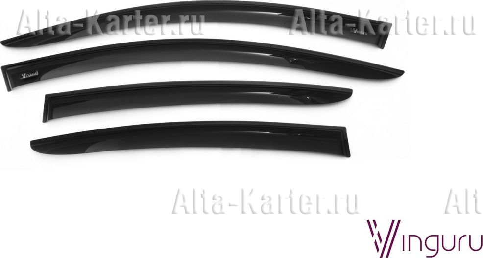 Дефлекторы Vinguru для окон Opel Insignia хэтчбек 5 дверей 2008 по наст. вр.. Артикул AFV57608
